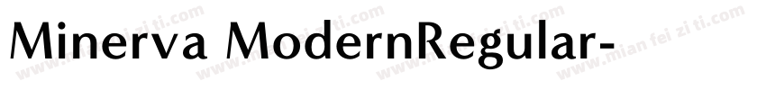 Minerva ModernRegular字体转换